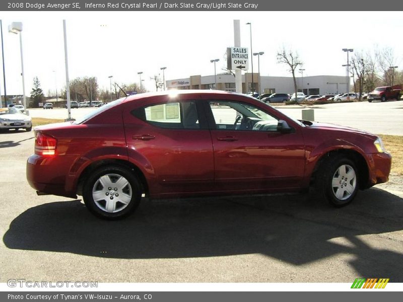 Inferno Red Crystal Pearl / Dark Slate Gray/Light Slate Gray 2008 Dodge Avenger SE