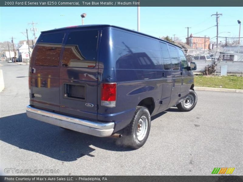 True Blue Metallic / Medium Flint 2003 Ford E Series Van E250 Commercial