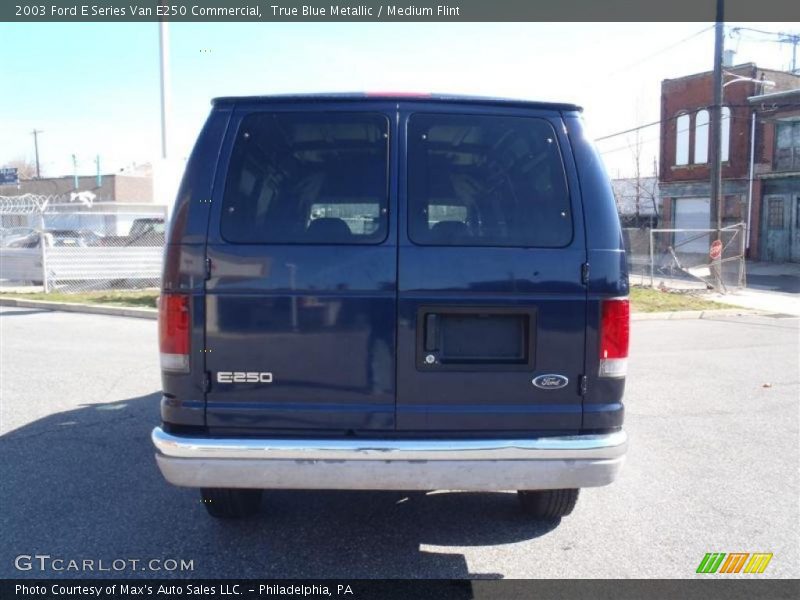 True Blue Metallic / Medium Flint 2003 Ford E Series Van E250 Commercial