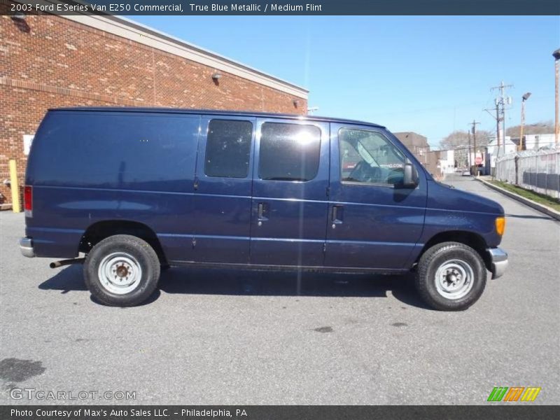 True Blue Metallic / Medium Flint 2003 Ford E Series Van E250 Commercial