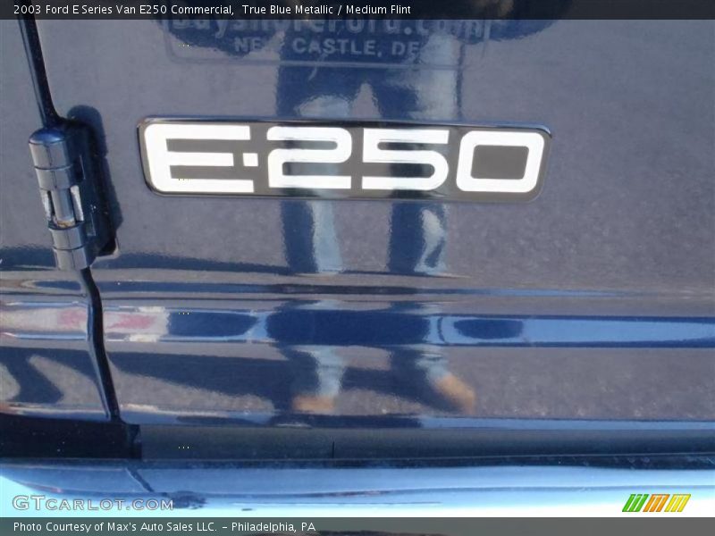 True Blue Metallic / Medium Flint 2003 Ford E Series Van E250 Commercial