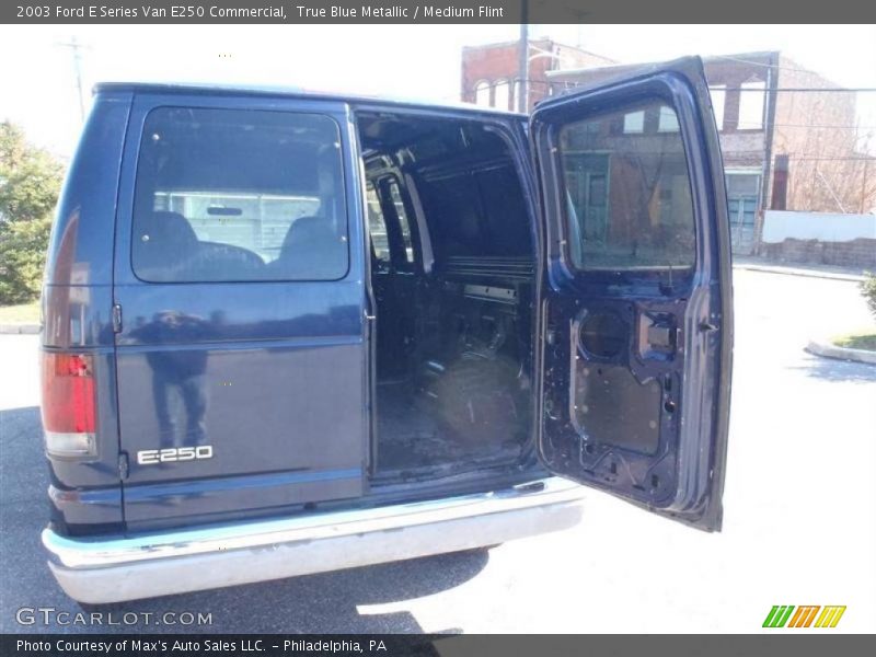 True Blue Metallic / Medium Flint 2003 Ford E Series Van E250 Commercial