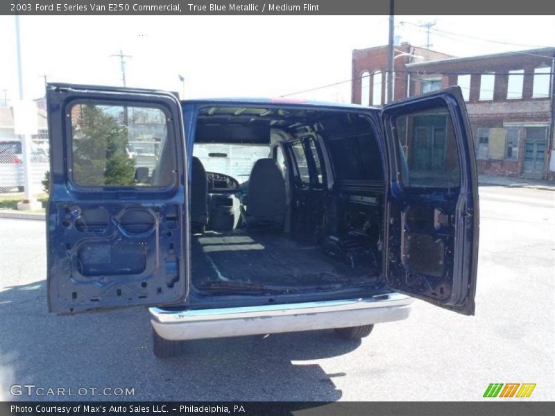 True Blue Metallic / Medium Flint 2003 Ford E Series Van E250 Commercial