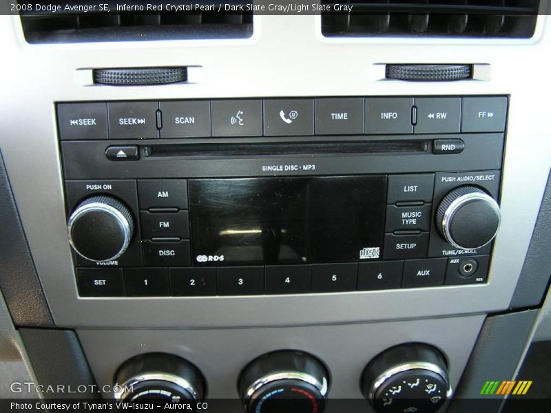 Inferno Red Crystal Pearl / Dark Slate Gray/Light Slate Gray 2008 Dodge Avenger SE