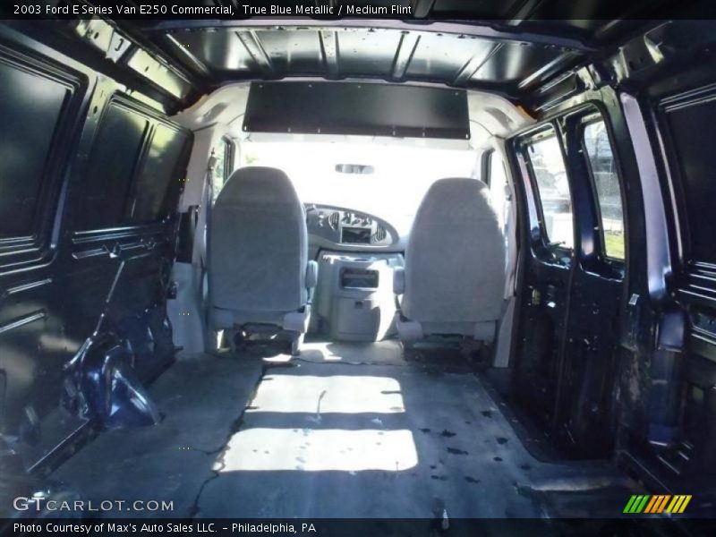 True Blue Metallic / Medium Flint 2003 Ford E Series Van E250 Commercial
