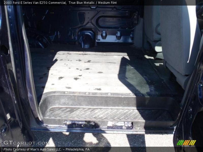 True Blue Metallic / Medium Flint 2003 Ford E Series Van E250 Commercial