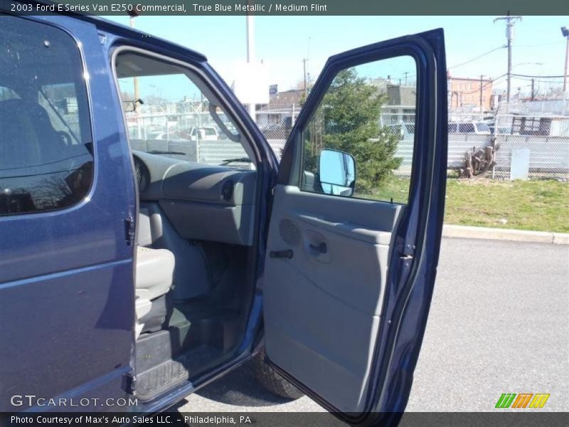 True Blue Metallic / Medium Flint 2003 Ford E Series Van E250 Commercial