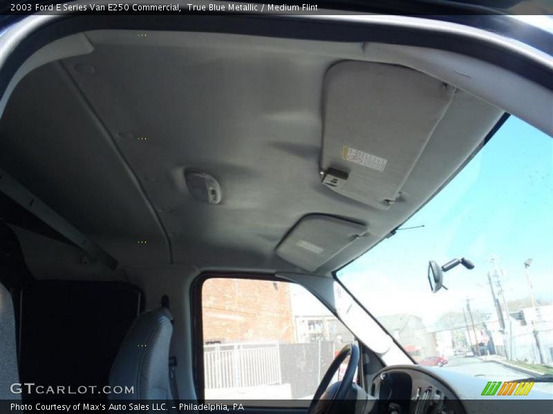 True Blue Metallic / Medium Flint 2003 Ford E Series Van E250 Commercial