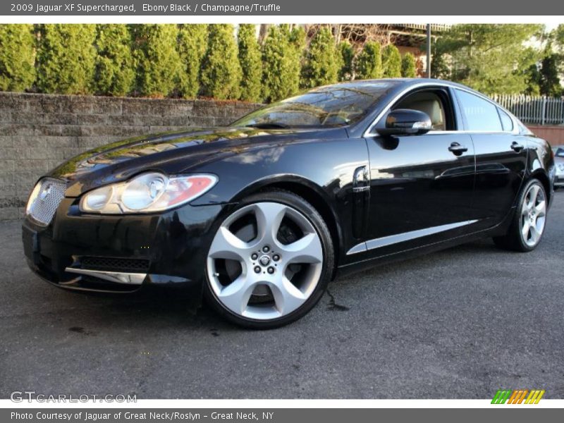 Ebony Black / Champagne/Truffle 2009 Jaguar XF Supercharged