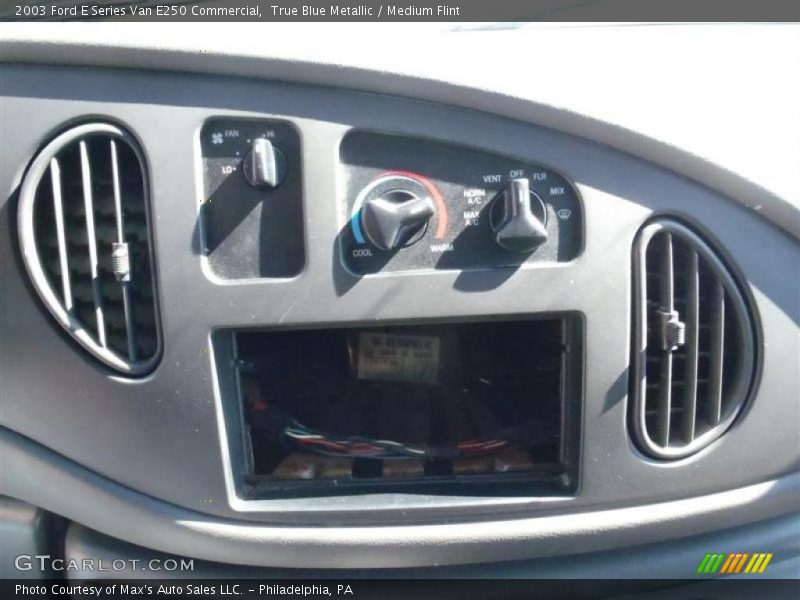 True Blue Metallic / Medium Flint 2003 Ford E Series Van E250 Commercial