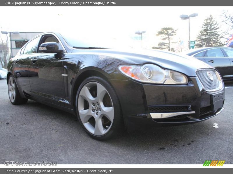 Ebony Black / Champagne/Truffle 2009 Jaguar XF Supercharged