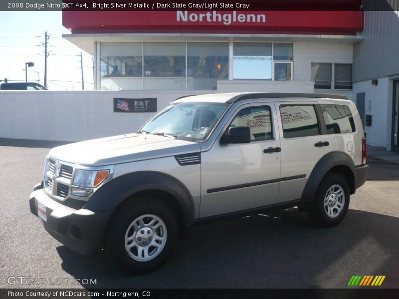 Bright Silver Metallic / Dark Slate Gray/Light Slate Gray 2008 Dodge Nitro SXT 4x4