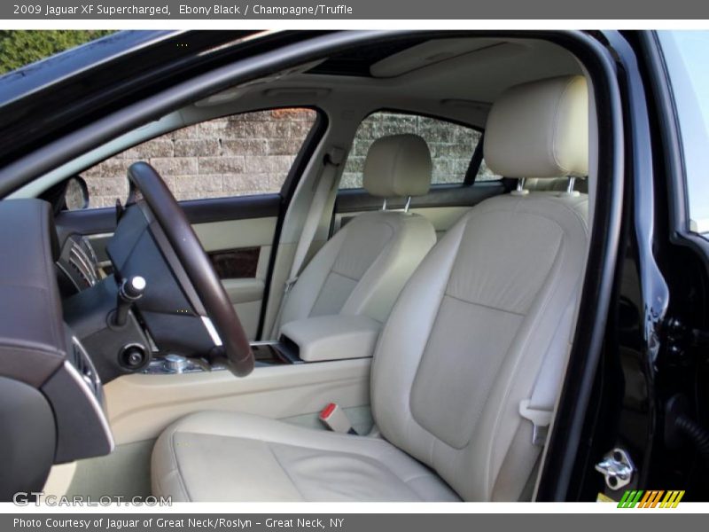 Ebony Black / Champagne/Truffle 2009 Jaguar XF Supercharged