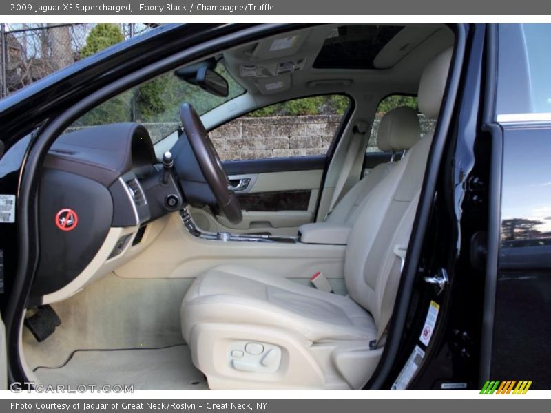 Ebony Black / Champagne/Truffle 2009 Jaguar XF Supercharged