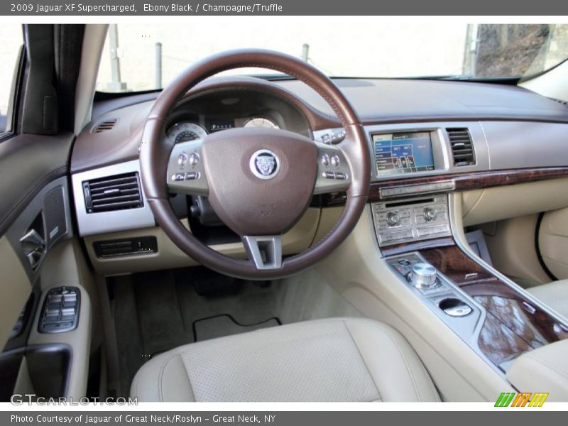 Ebony Black / Champagne/Truffle 2009 Jaguar XF Supercharged