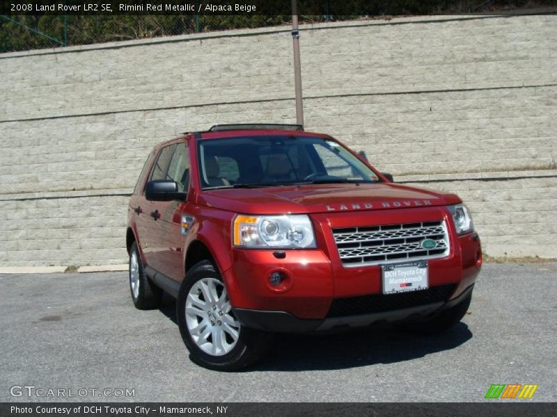 Rimini Red Metallic / Alpaca Beige 2008 Land Rover LR2 SE