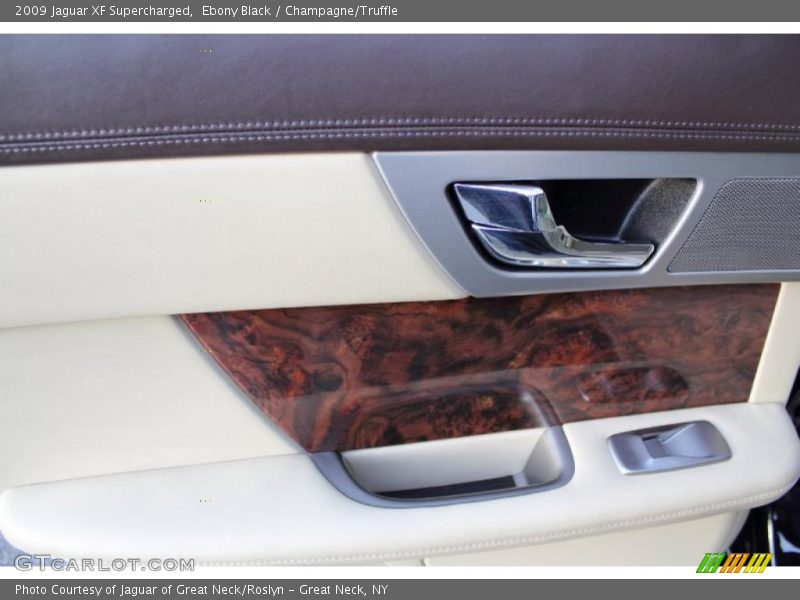 Ebony Black / Champagne/Truffle 2009 Jaguar XF Supercharged