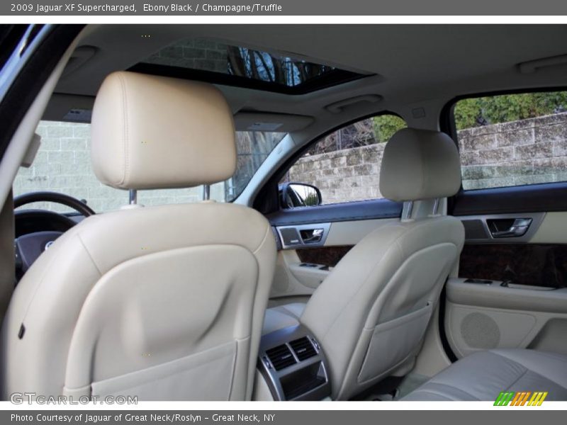 Ebony Black / Champagne/Truffle 2009 Jaguar XF Supercharged
