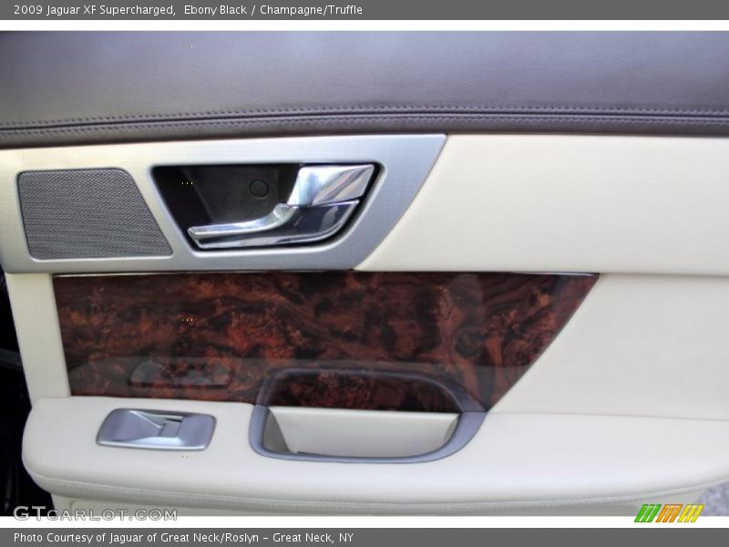 Ebony Black / Champagne/Truffle 2009 Jaguar XF Supercharged