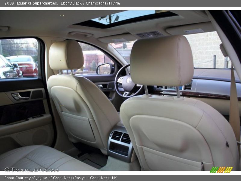 Ebony Black / Champagne/Truffle 2009 Jaguar XF Supercharged