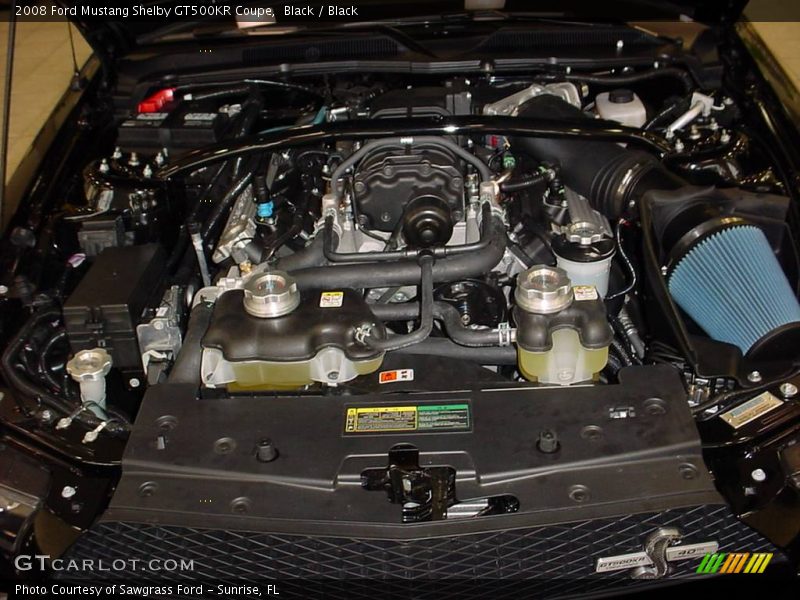 Black / Black 2008 Ford Mustang Shelby GT500KR Coupe