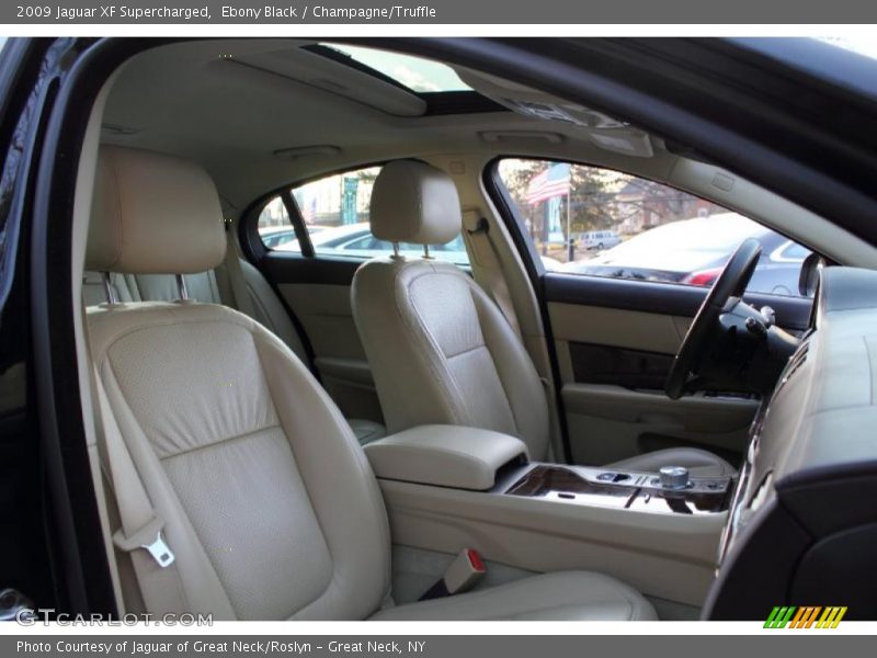 Ebony Black / Champagne/Truffle 2009 Jaguar XF Supercharged