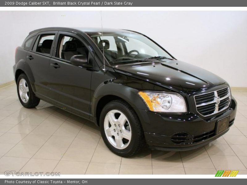 Brilliant Black Crystal Pearl / Dark Slate Gray 2009 Dodge Caliber SXT