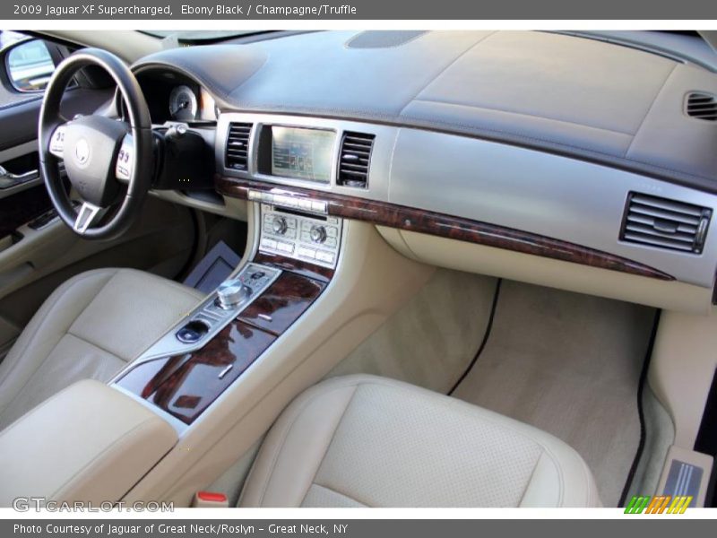 Ebony Black / Champagne/Truffle 2009 Jaguar XF Supercharged