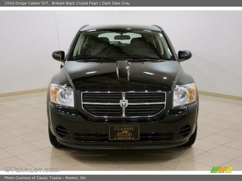Brilliant Black Crystal Pearl / Dark Slate Gray 2009 Dodge Caliber SXT