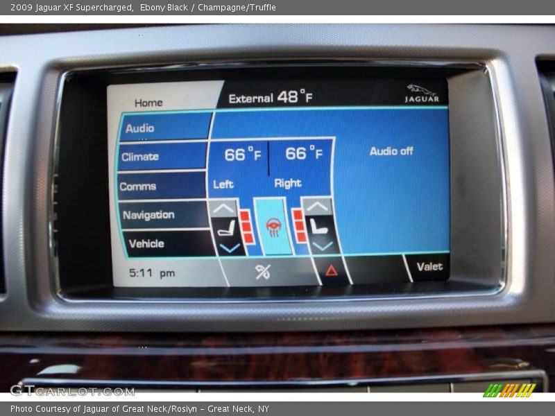 Ebony Black / Champagne/Truffle 2009 Jaguar XF Supercharged