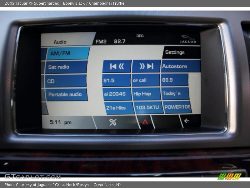 Ebony Black / Champagne/Truffle 2009 Jaguar XF Supercharged