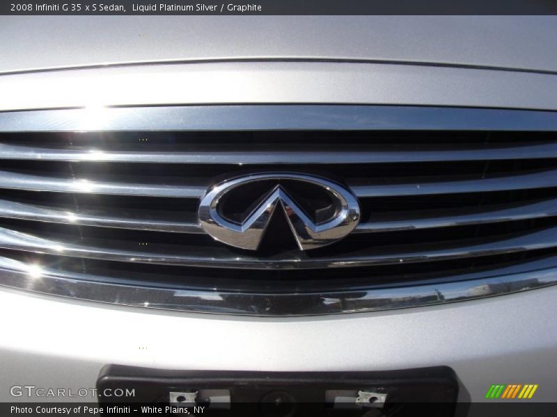 Liquid Platinum Silver / Graphite 2008 Infiniti G 35 x S Sedan
