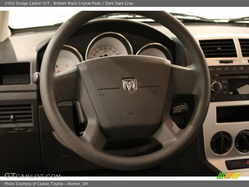 Brilliant Black Crystal Pearl / Dark Slate Gray 2009 Dodge Caliber SXT