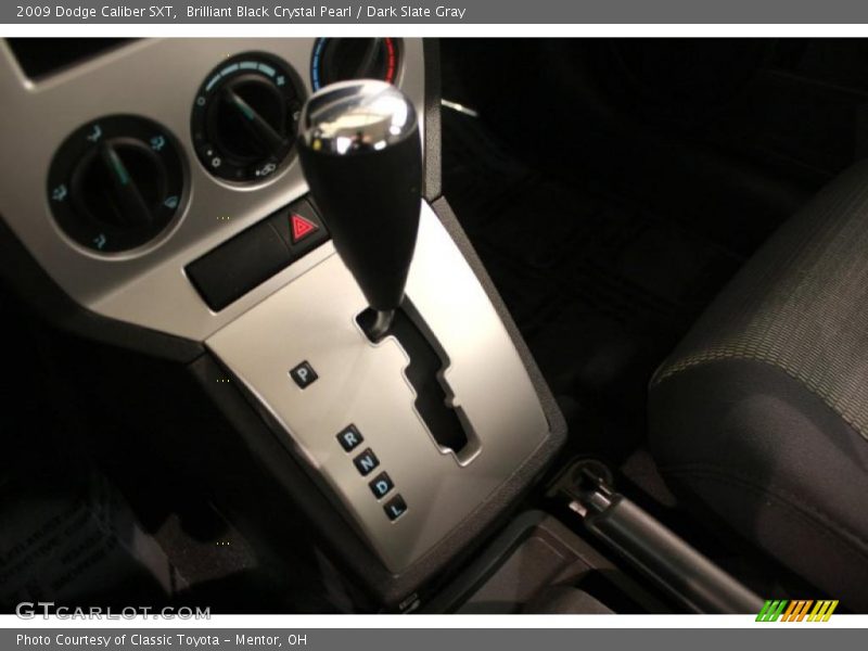 Brilliant Black Crystal Pearl / Dark Slate Gray 2009 Dodge Caliber SXT