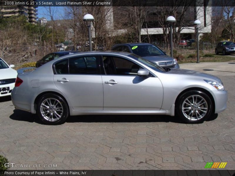 Liquid Platinum Silver / Graphite 2008 Infiniti G 35 x S Sedan