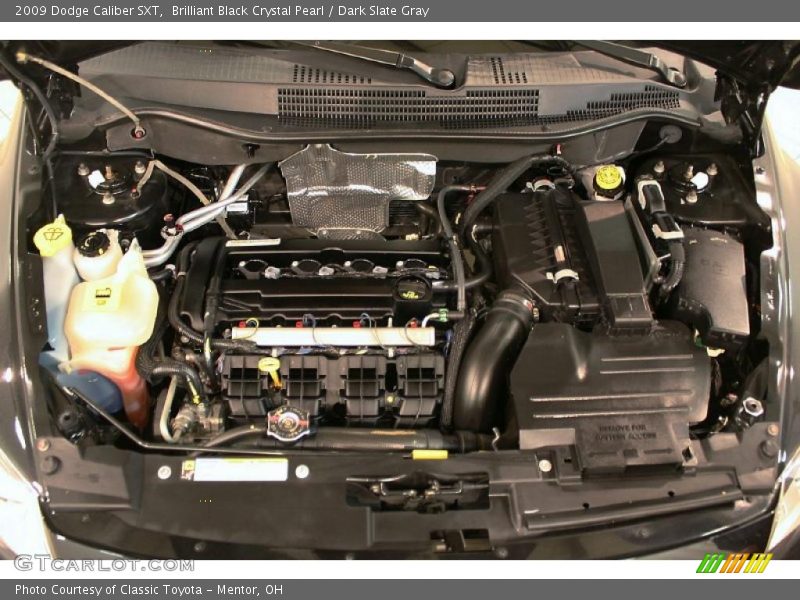 Brilliant Black Crystal Pearl / Dark Slate Gray 2009 Dodge Caliber SXT