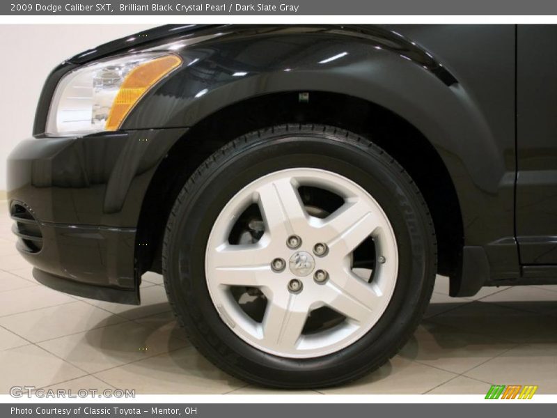Brilliant Black Crystal Pearl / Dark Slate Gray 2009 Dodge Caliber SXT