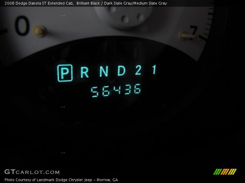 Brilliant Black / Dark Slate Gray/Medium Slate Gray 2008 Dodge Dakota ST Extended Cab