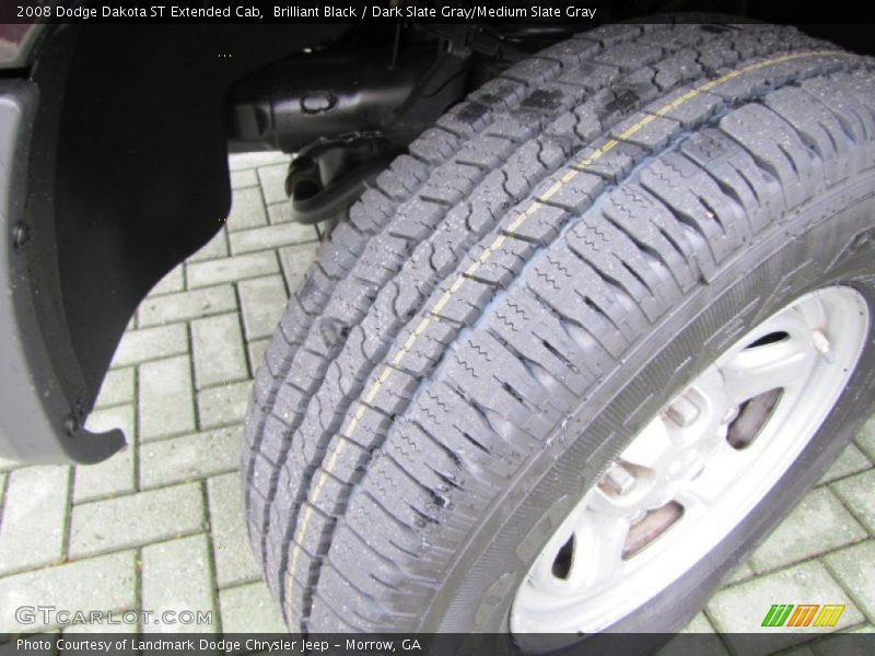 Brilliant Black / Dark Slate Gray/Medium Slate Gray 2008 Dodge Dakota ST Extended Cab