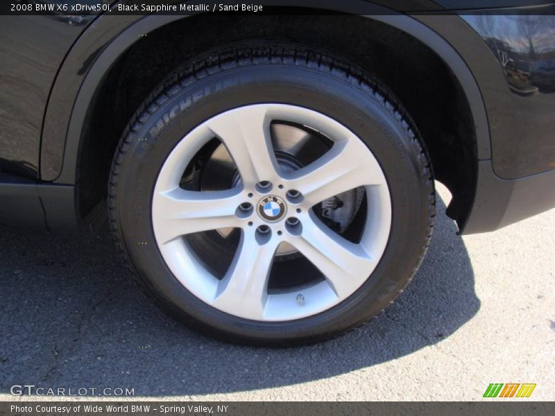 Black Sapphire Metallic / Sand Beige 2008 BMW X6 xDrive50i