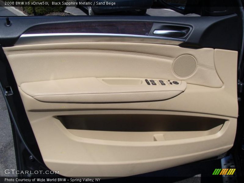 Black Sapphire Metallic / Sand Beige 2008 BMW X6 xDrive50i