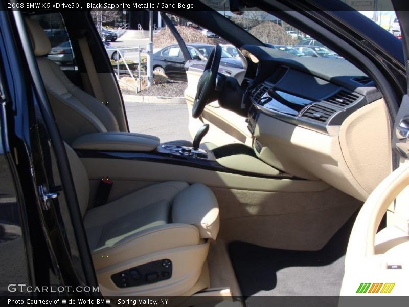 Black Sapphire Metallic / Sand Beige 2008 BMW X6 xDrive50i