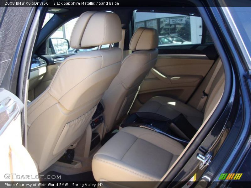 Black Sapphire Metallic / Sand Beige 2008 BMW X6 xDrive50i