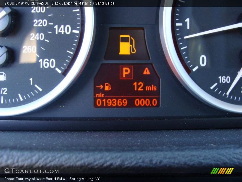 Black Sapphire Metallic / Sand Beige 2008 BMW X6 xDrive50i