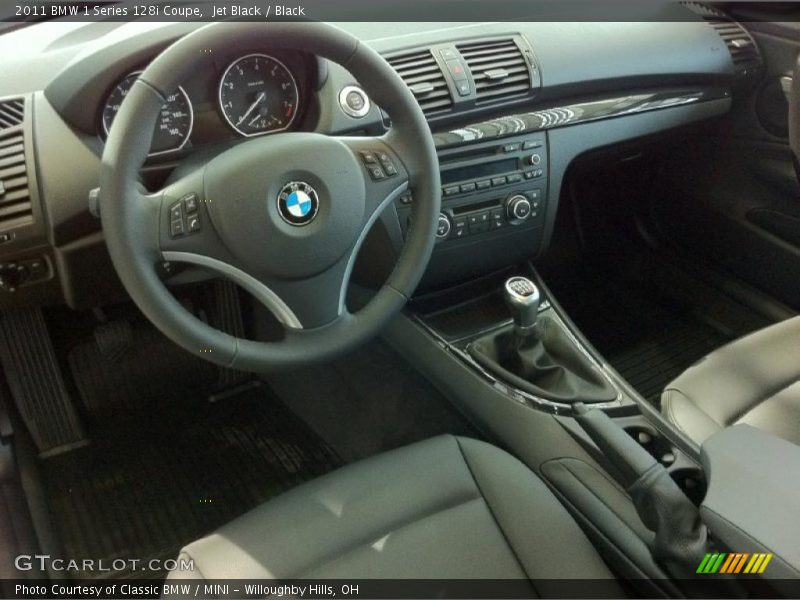 Black Interior - 2011 1 Series 128i Coupe 