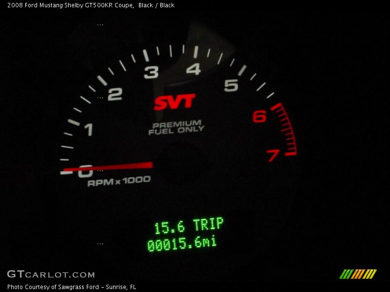 Black / Black 2008 Ford Mustang Shelby GT500KR Coupe