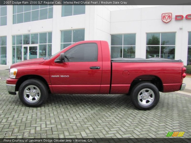 Inferno Red Crystal Pearl / Medium Slate Gray 2007 Dodge Ram 1500 SLT Regular Cab