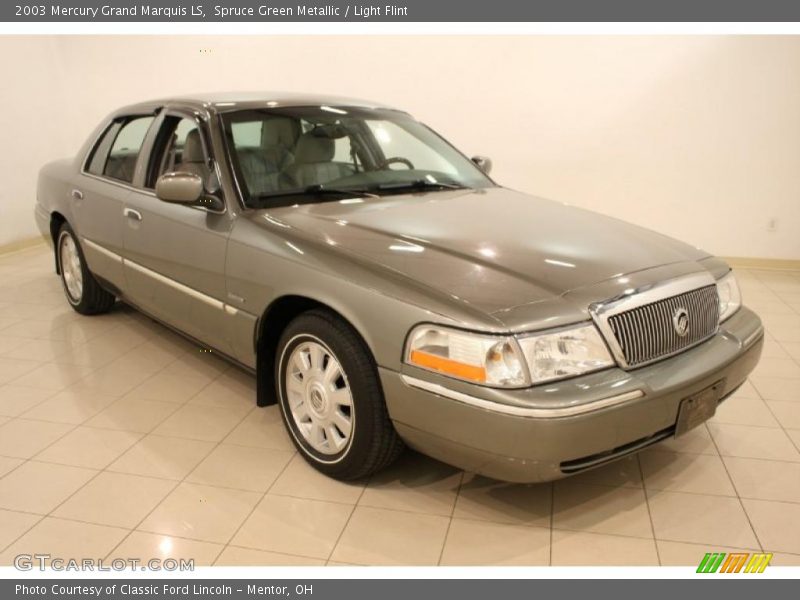 Spruce Green Metallic / Light Flint 2003 Mercury Grand Marquis LS