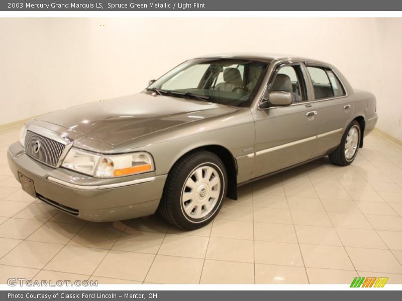 Spruce Green Metallic / Light Flint 2003 Mercury Grand Marquis LS