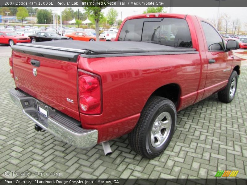 Inferno Red Crystal Pearl / Medium Slate Gray 2007 Dodge Ram 1500 SLT Regular Cab